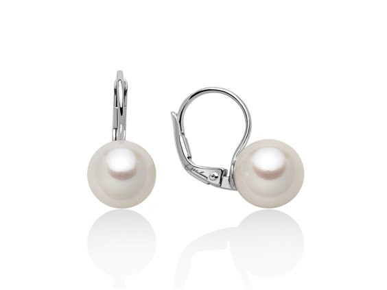 Orecchini Miluna Donna Perle Gemelle Regina in Oro Perla PER2397 - PER2397